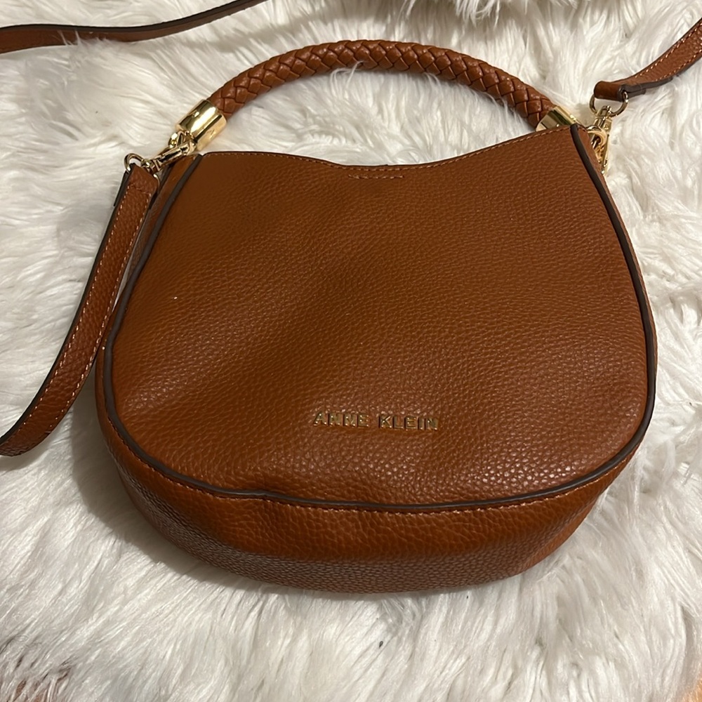 Anne Klein Vegan Leather Bag - Free Wallet Included!